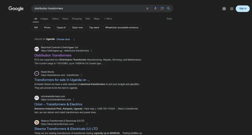 SEO result screenshot 4