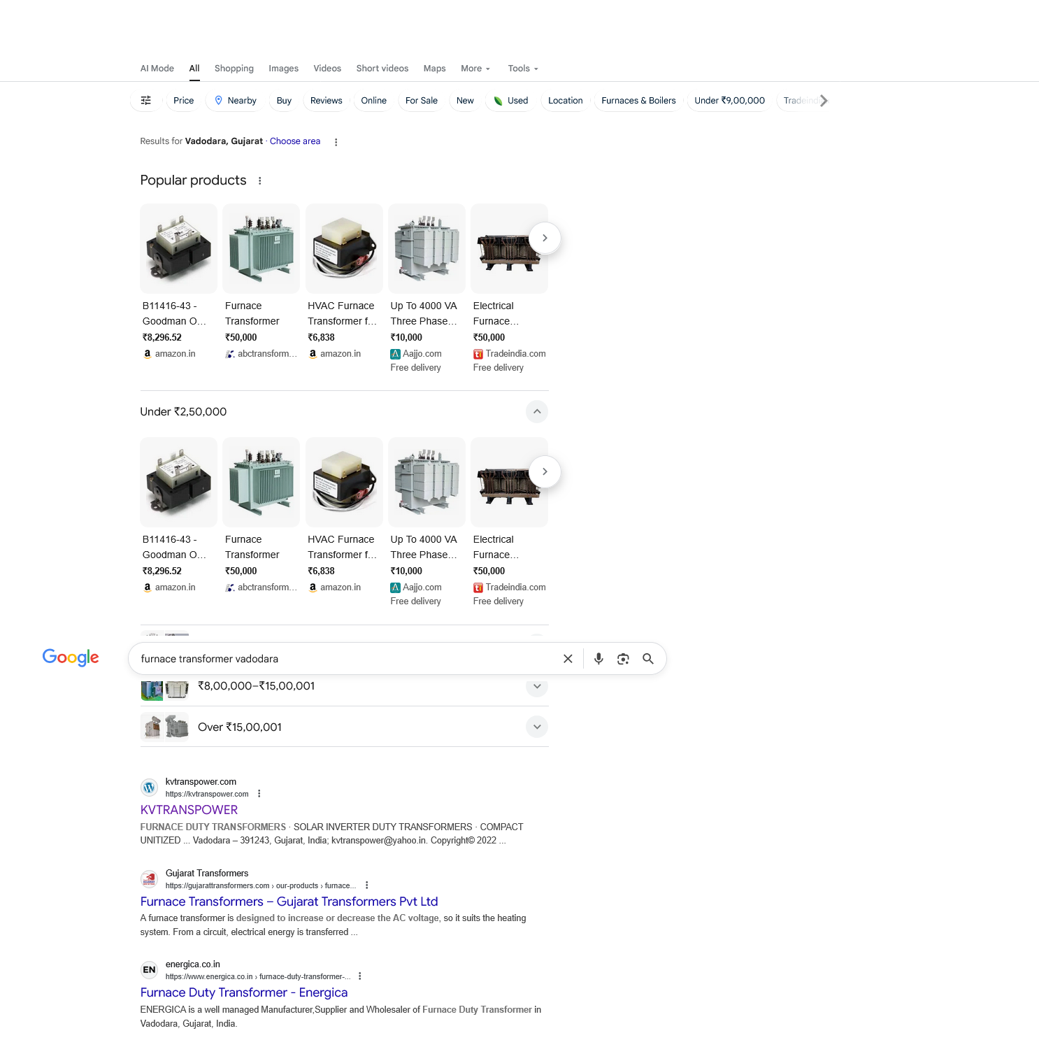 Chart showing keyword rank positions reaching top 5