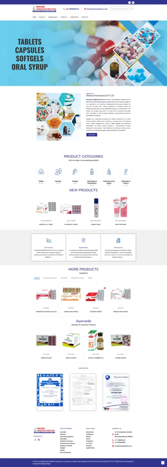 shalman - ecommerce website