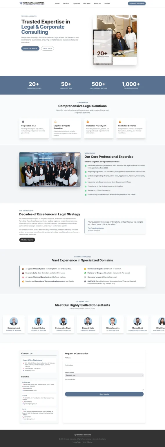 teredesai associates website