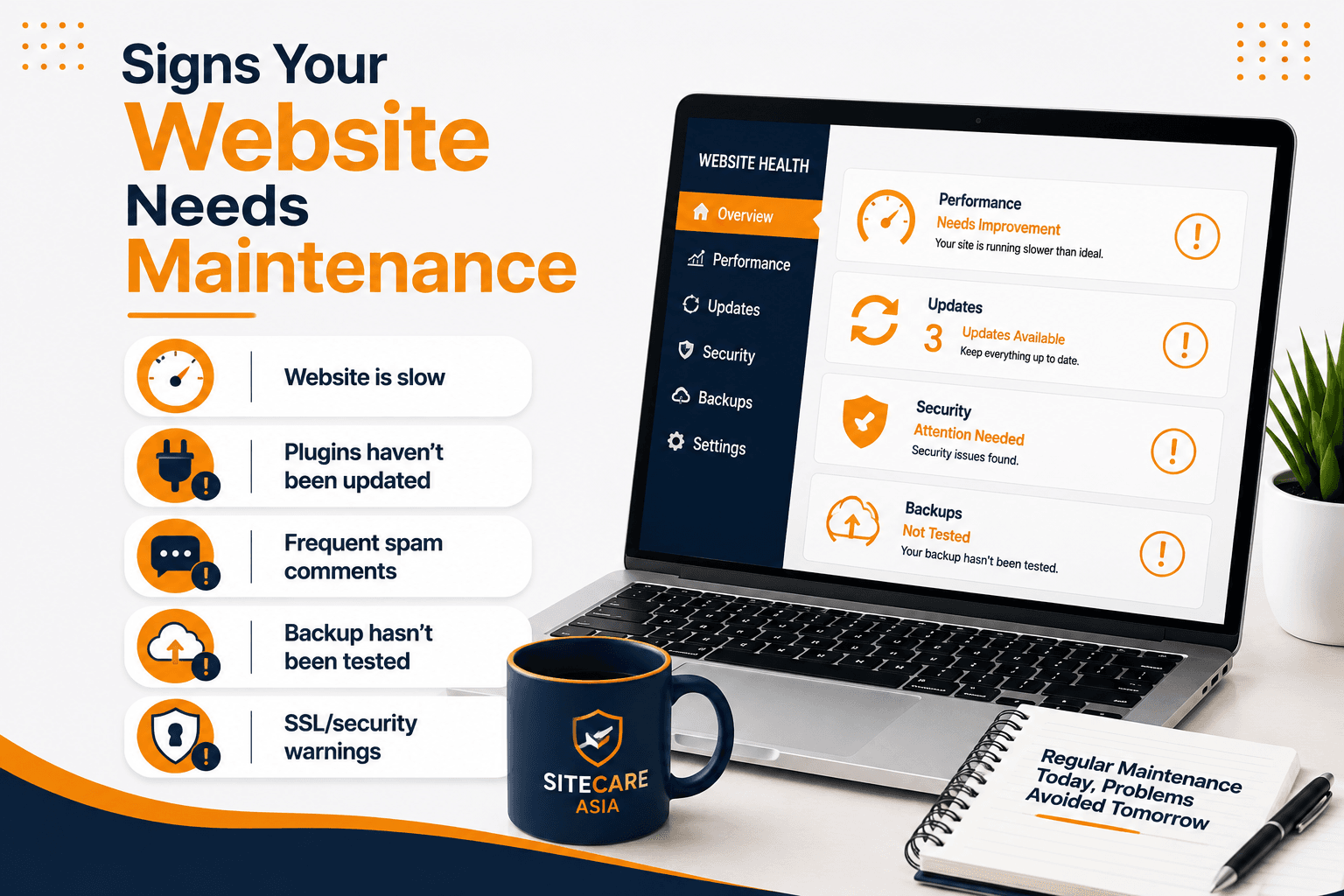 signs your website needs maintenance