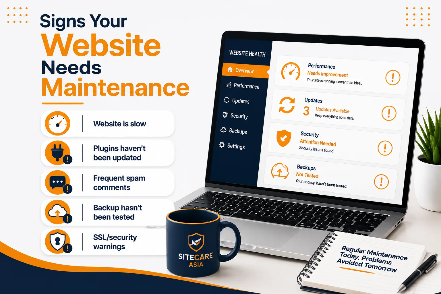 signs your website needs maintenance